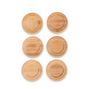 Kit Porta Copos Bambu 6 Peças - 15289