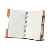 Bloco de Capa em Papelão Reciclado com Caneta - CAD462