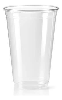 Copo Descartável Transparente Liso 500 ml - CPDESC500