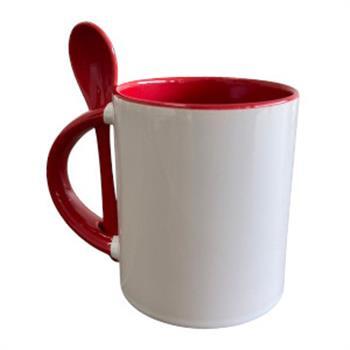Caneca com Colher 330 ml