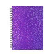 Caderno Holográfico Com Pauta - 15466A