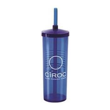 COPO LONG DRINK 330 ML COM TAMPA E CANUDO