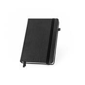 Caderno A5 em PU com Agenda Integrada e Folhas Pautadas - 93669