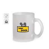 Caneca de Vidro 530 ml com Efeito Fosco - 94398