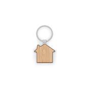 Chaveiro em Ferro com Formato de Casa em Zinco e Bambu - 95117