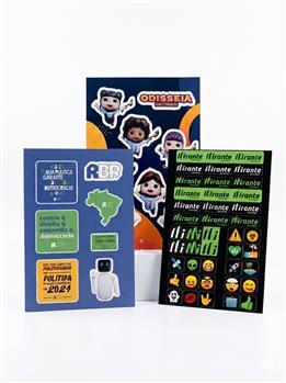 Cartela de Adesivos em Papel ou Vinil