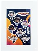 Cartela de Adesivos em Papel ou Vinil