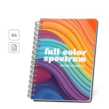 Caderno A4 com Capa em PVC e Personalização Full Collor - 93680
