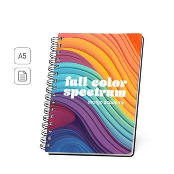 Caderno A5 com Capa em PVC e Personalização Full Collor - 93681