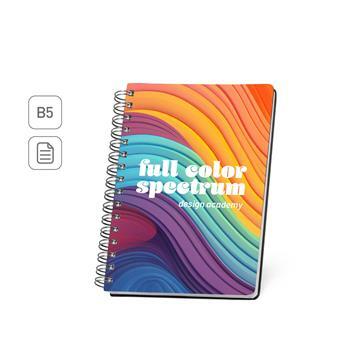 Caderno B5 com Capa em PVC e Personalização Full Collor - 93685