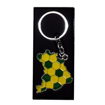 Chaveiro de Metal Formato Mapa