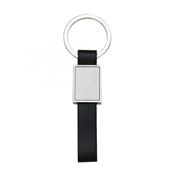 Chaveiro de Metal Quadrado com Alça Emborrachada