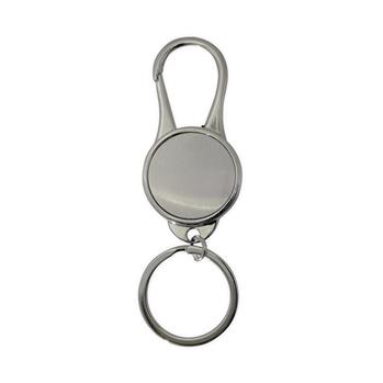 Chaveiro de Metal Redondo com Gancho