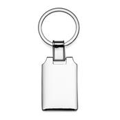 Chaveiro Metal Retangular Brilhante