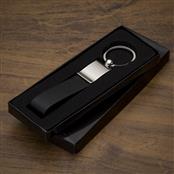 Chaveiro Metal Couro Brilhante